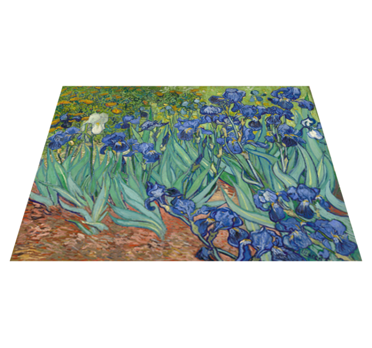Tappeto vinile fiori fiori di van gogh - TenStickers