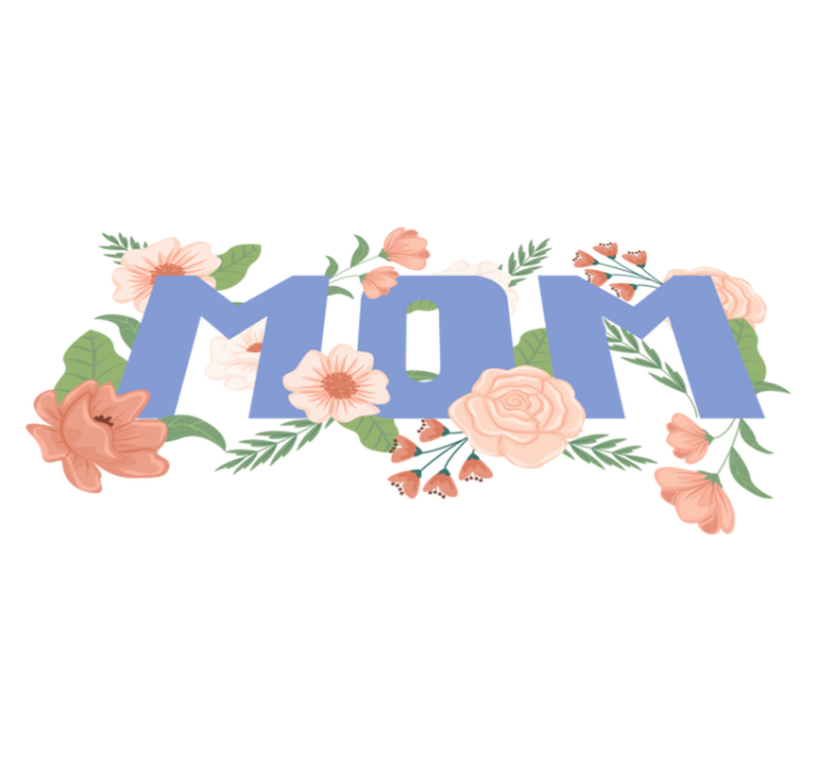 Tappeto vinile fiori illustrazione floreale festa mamma - TenStickers