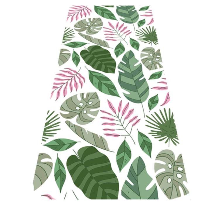 Tappeto vinile fiori piante da giardino tropicali - TenStickers