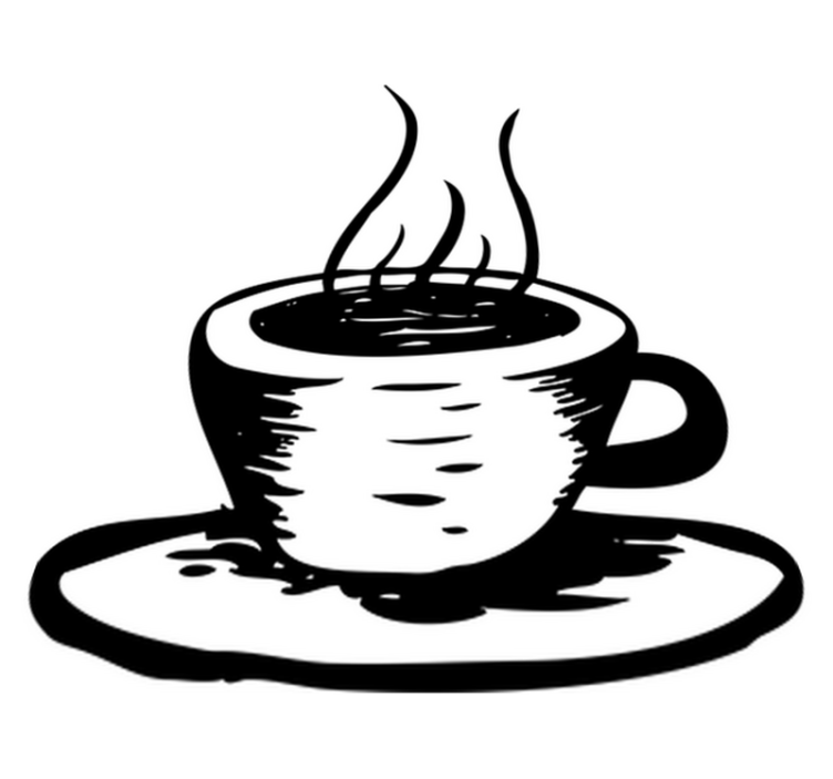 Tappeto pvc cucina caffè con latte - TenStickers
