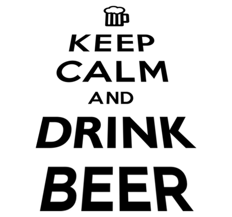 Tappeto pvc cucina rilassati e bevi birra - TenStickers