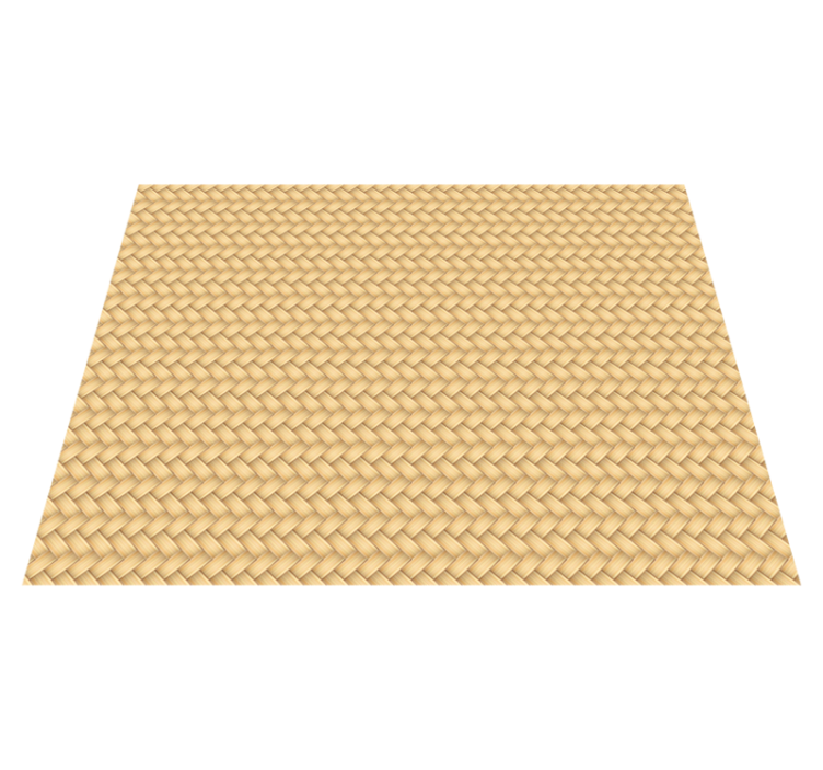 Tappeto vinile sala da pranzo in vimini - TenStickers