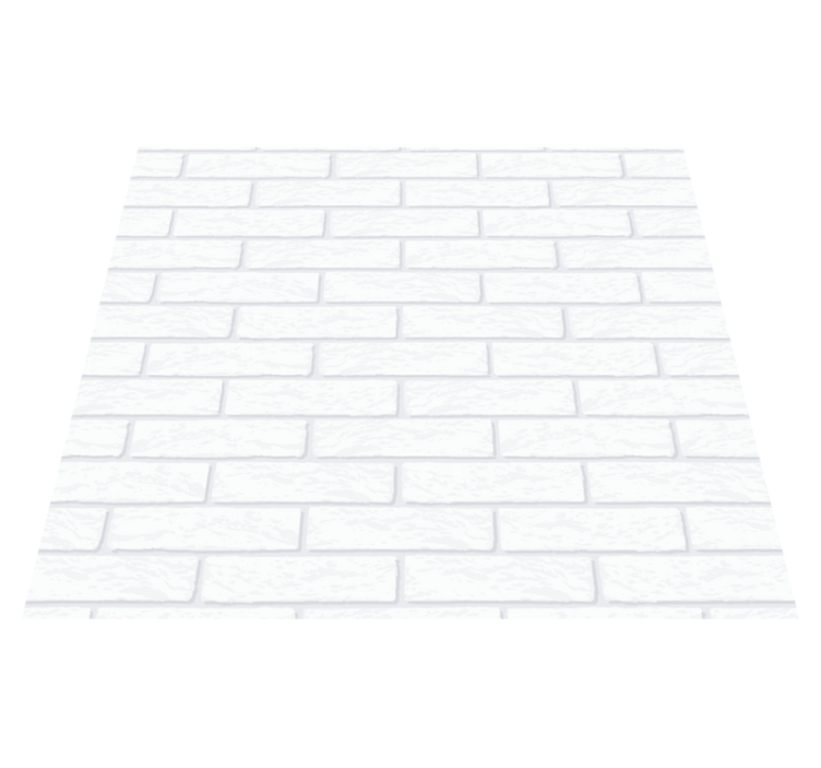 Tappeto pvc cucina motivo mattoni bianchi - TenStickers