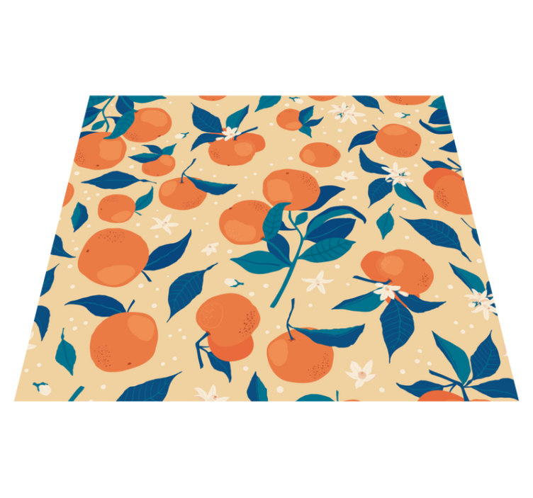 Tappeto pvc cucina motivo frutta arance - TenStickers
