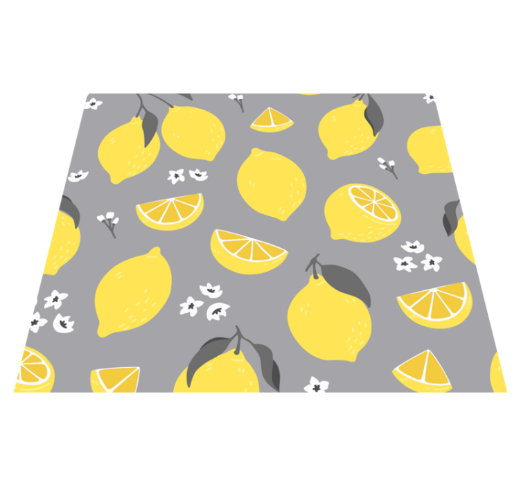 Tappeto pvc cucina limone tropicale - TenStickers
