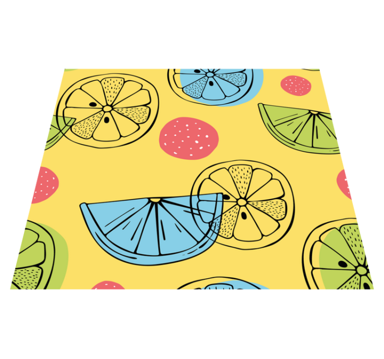 Tappeto pvc cucina frutti di agrumi - TenStickers