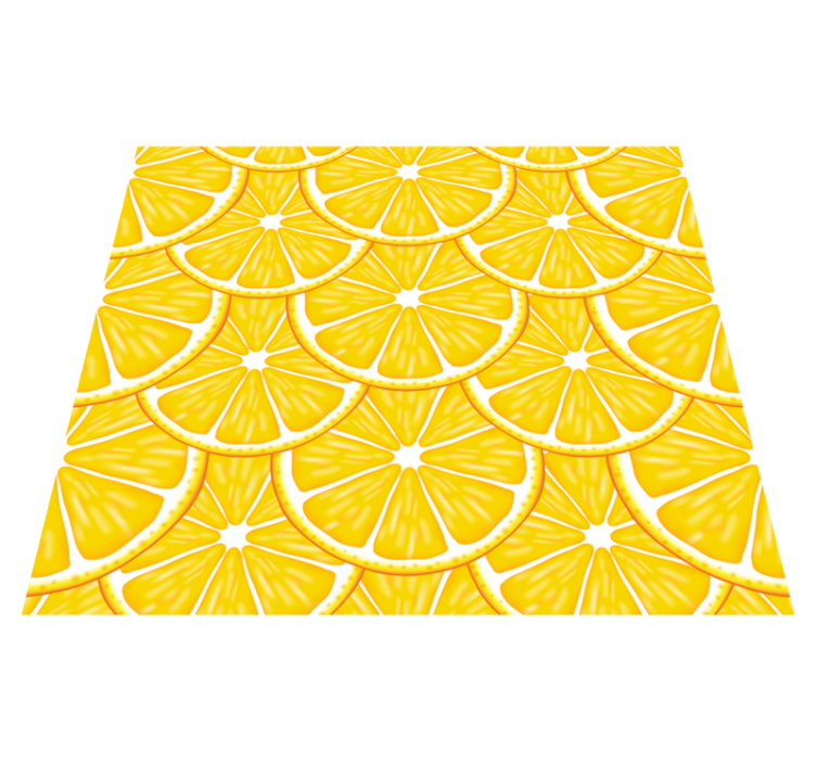 Tappeto pvc cucina motivo arancione - TenStickers