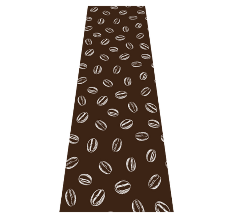 Tappeto pvc cucina motivo chicchi di caffè - TenStickers