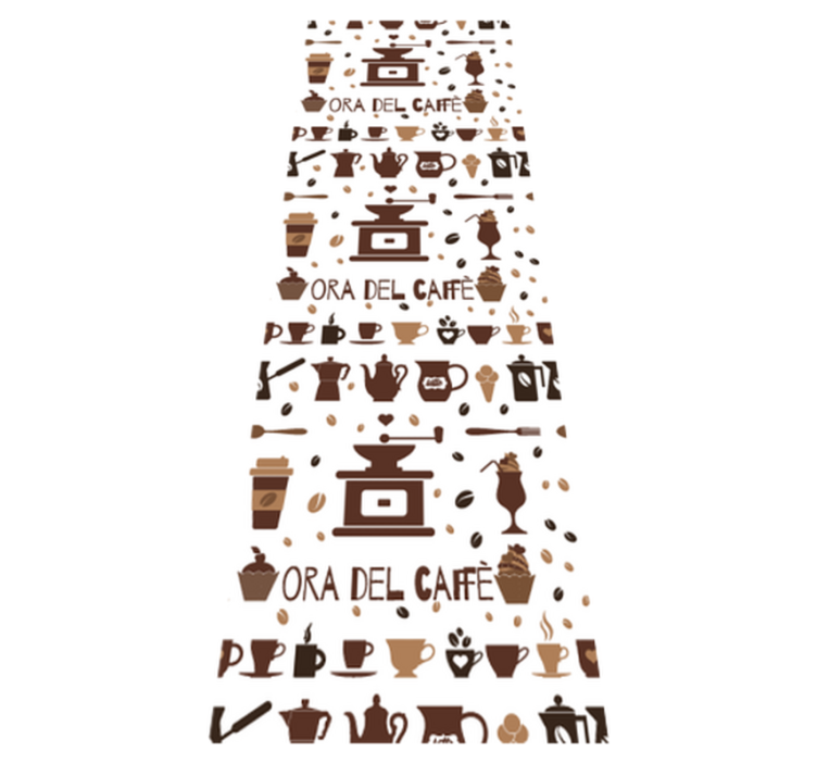Tappeto pvc cucina momento caffè - TenStickers