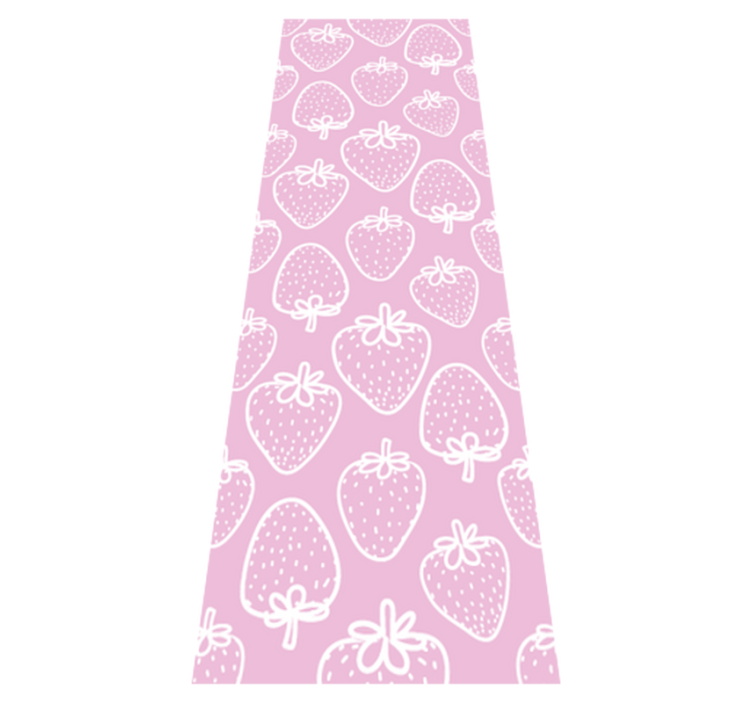 Tappeto pvc cucina motivo regalo fragole rosa - TenStickers