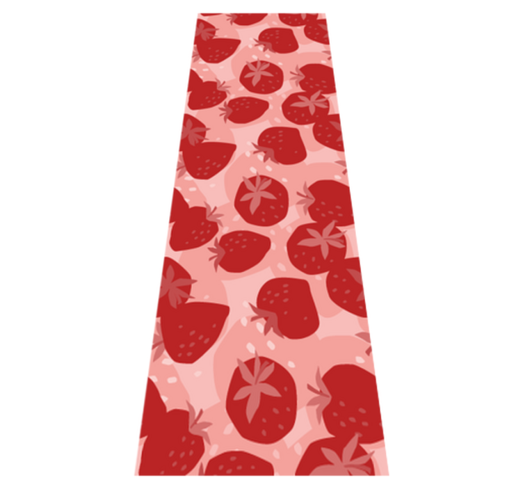 Tappeto pvc cucina fragole rosse astratte senza giunture - TenStickers