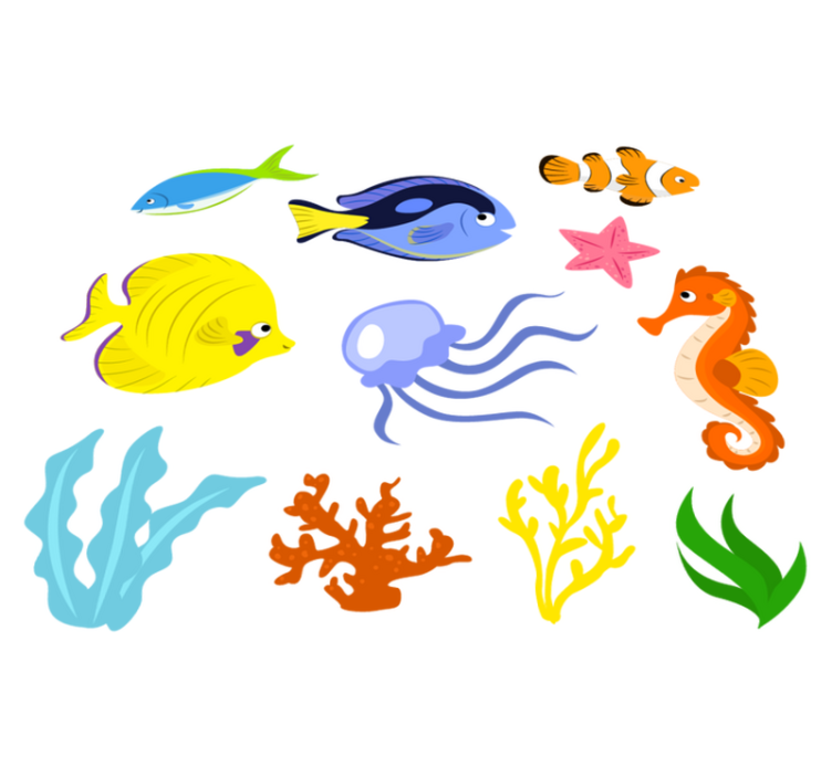 Tappeto vinile bagno inodore marittimo - TenStickers