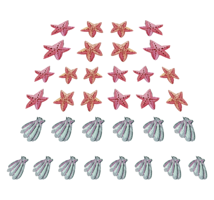 Tappeto vinile bagno stella marina - TenStickers