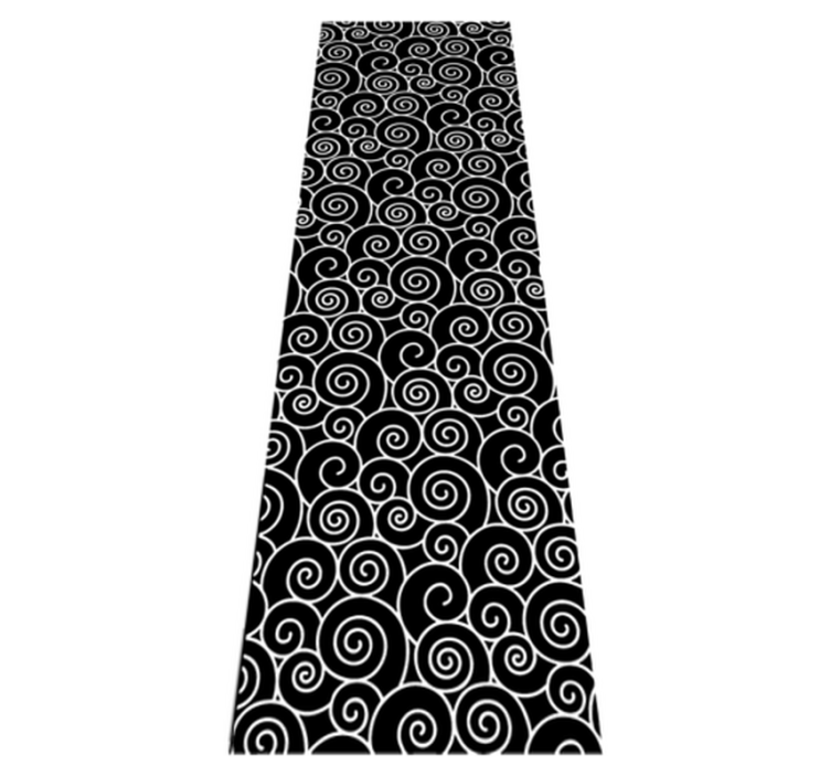 Tappeto vinile bagno cerchi e onde - TenStickers