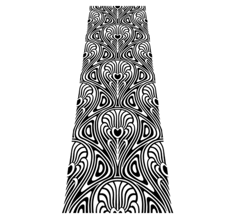 Tappeto vinile bagno stile liberty - TenStickers