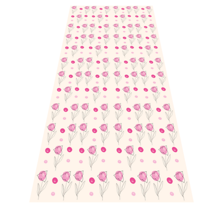 Tappeto vinile fiori bougainvillea patrón - TenStickers