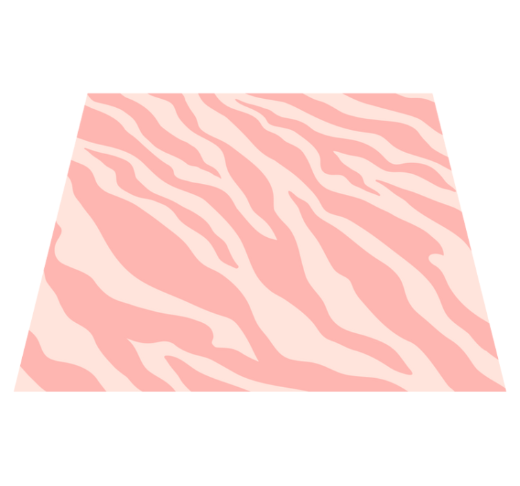 Tappeto vinile stampa animale zebra rosa - TenStickers