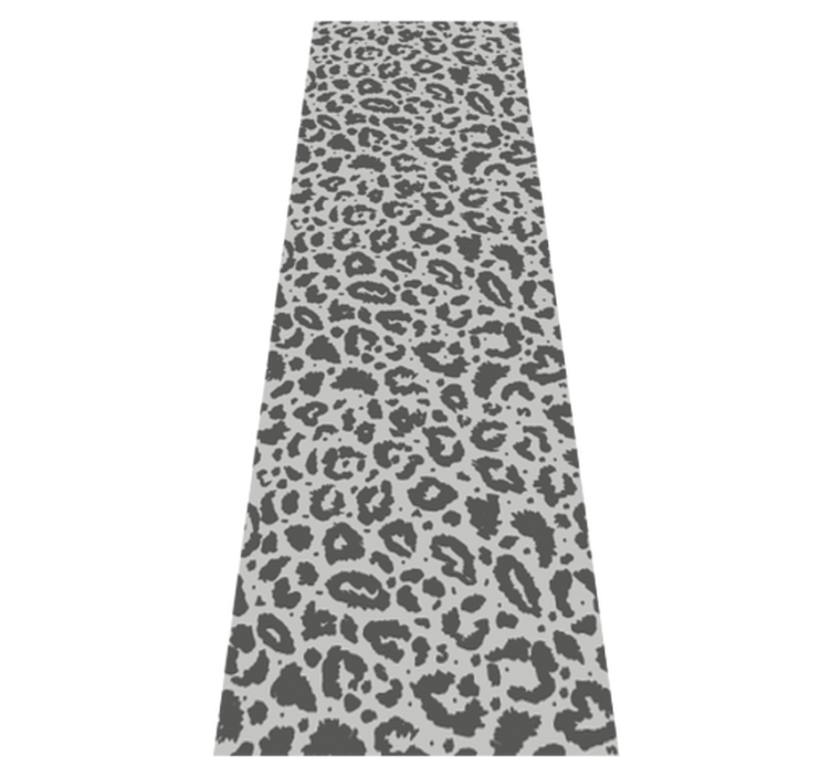 Tappeto vinile stampa animale leopardato grigio classico - TenStickers