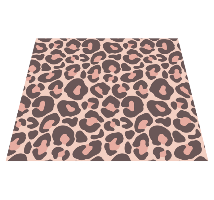 Tappeto vinile stampa animale leopardato rosa - TenStickers