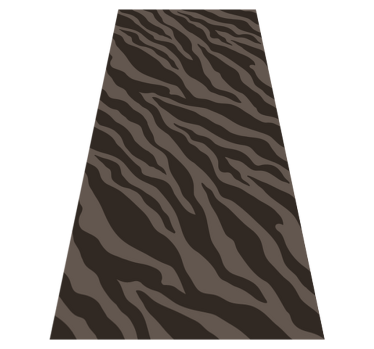 Tappeto vinile stampa animale motivo zebra scuro - TenStickers
