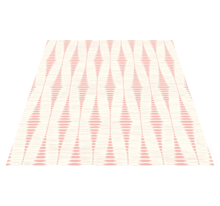 Tappeto vinile geometrico rosa pastello ikat - TenStickers