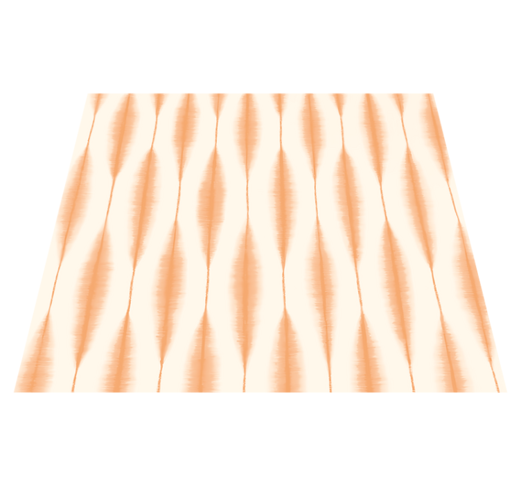 Tappeto vinile geometrico ikat kasuri arancione - TenStickers