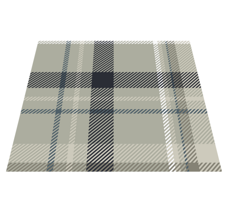 Tappeto vinile geometrico grigio flanella - TenStickers