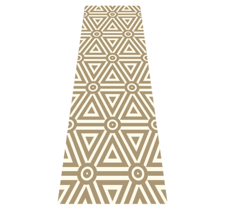 Tappeto vinile geometrico design vintage rétro - TenStickers