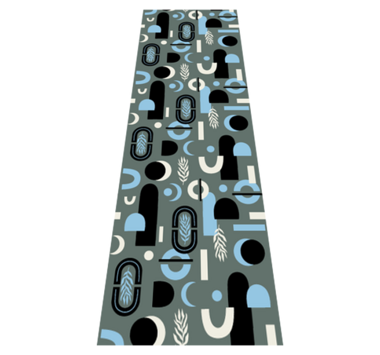 Tappeto vinile geometrico sfondo geometrico astratto - TenStickers