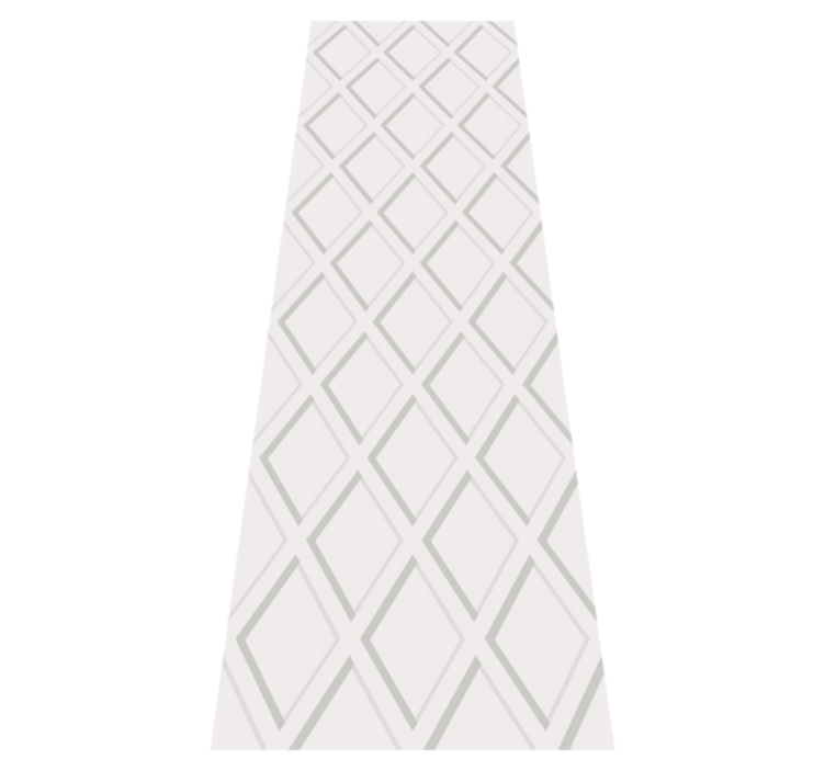 Tappeto vinile geometrico motivo rombo 3d hamptons - TenStickers