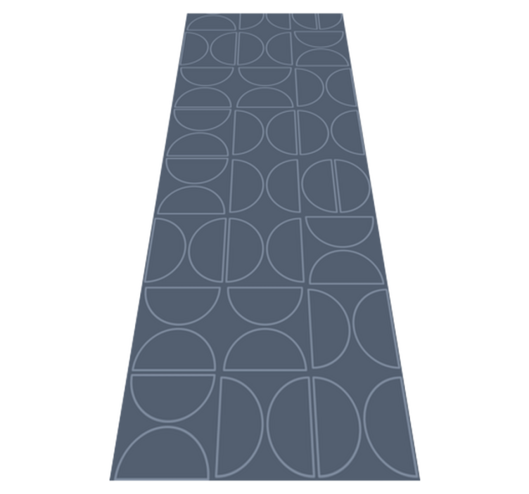 Tappeto vinile geometrico curva di simmetria rasch - TenStickers