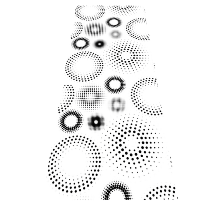 Tappeto vinile geometrico pois senza soluzione di continuità - TenStickers