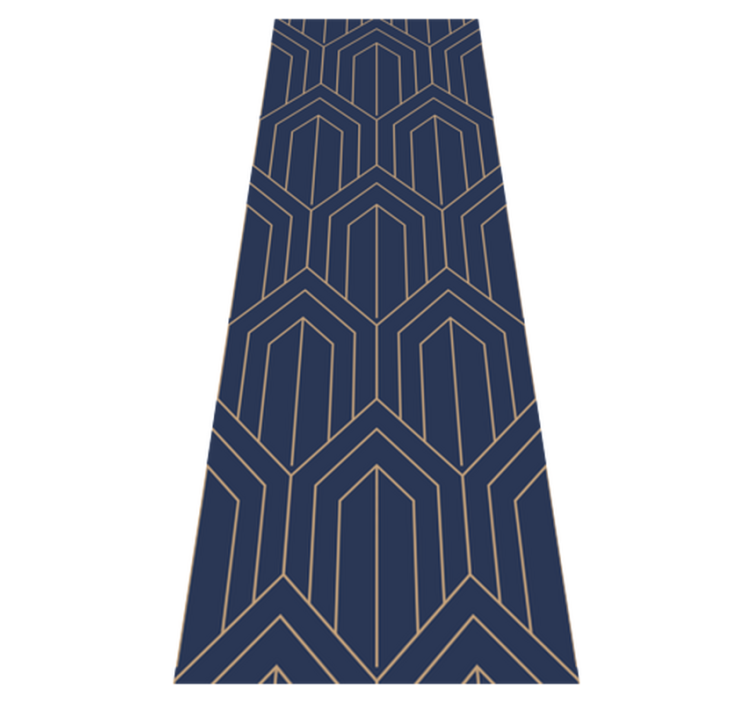 Tappeto vinile geometrico 'kayla metallico' - TenStickers