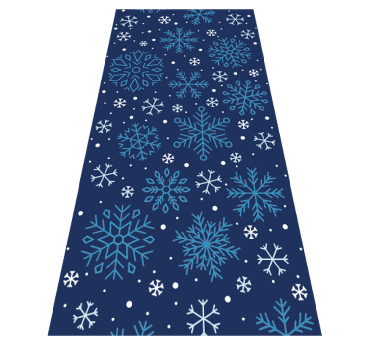 Tappeto vinile natale fiocchi di neve - TenStickers