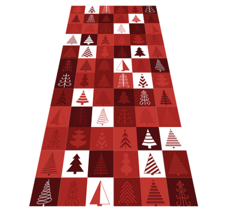 Tappeto vinile natale patchwork di natale - TenStickers
