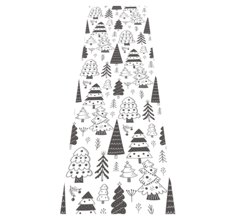 Tappeto vinile natale con motivo alberi di natale - TenStickers