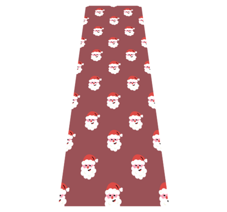 Tappeto vinile natale motivo rosso babbo natale - TenStickers