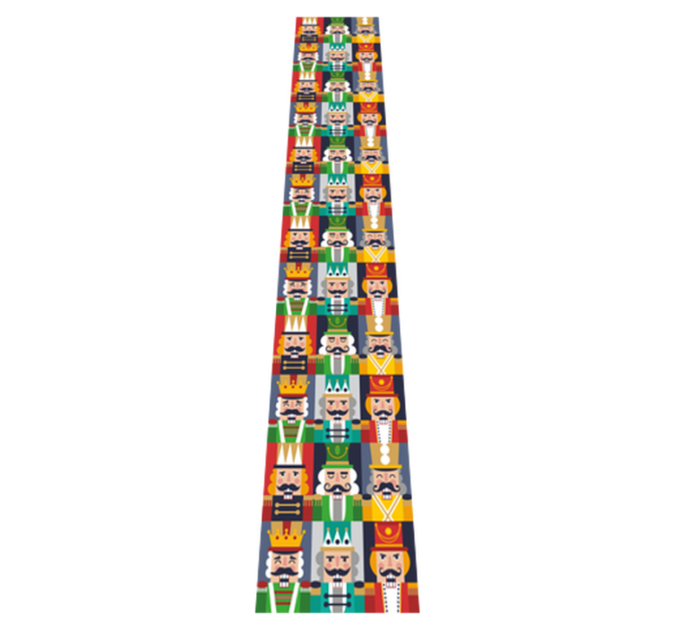 Tappeto vinile natale cornici con schiaccianoci - TenStickers