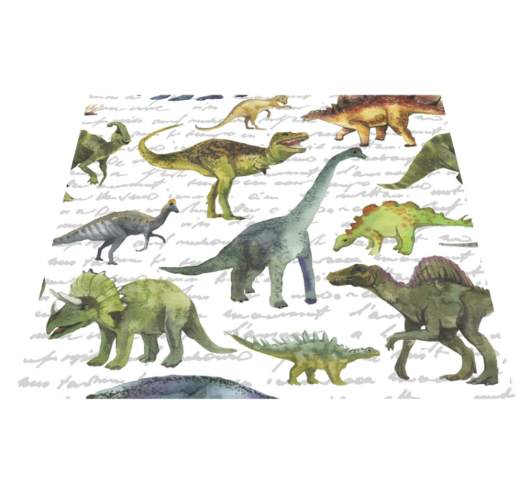 Tappeto vinile camera da letto dinosauri realistici - TenStickers