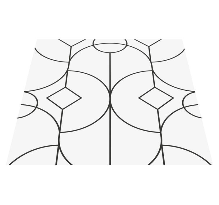 Tappeto vinile camera da letto motivo elegante classico - TenStickers