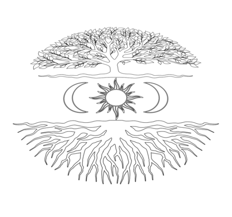 Tappeto vinile natura sistema radicolare - TenStickers