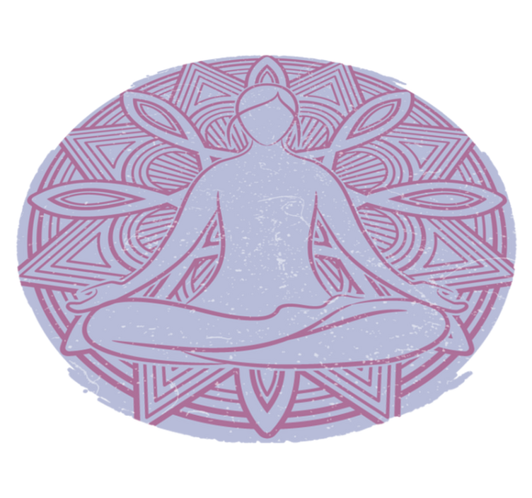 Tappeto vinile natura figura mandala meditativa - TenStickers