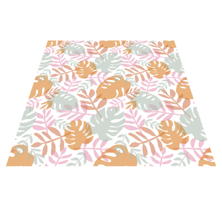 Tappeto vinile natura motivo foglia verde - TenStickers