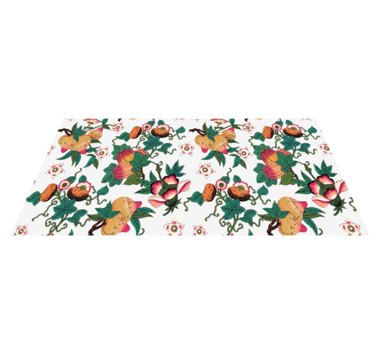 Tappeto vinile fiori stampa estiva multicolore - TenStickers
