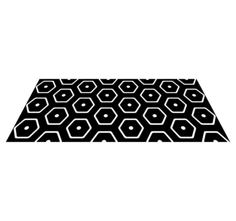 Tappeto vinile geometrico design minimalista - TenStickers