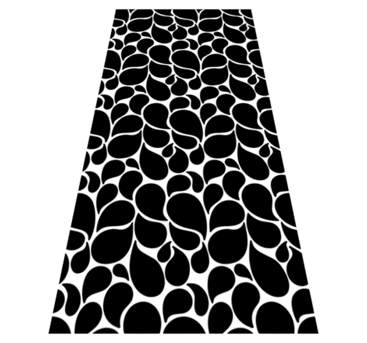 Tappeto vinile geometrico gocce d'acqua - TenStickers