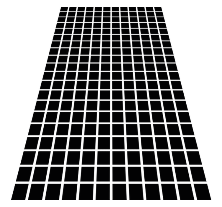 Tappeto vinile geometrico scala di quadrati grigi - TenStickers
