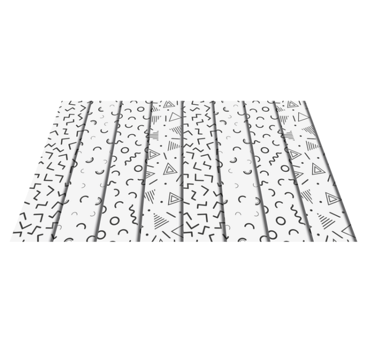 Tappeto vinile geometrico forme geometriche retro - TenStickers