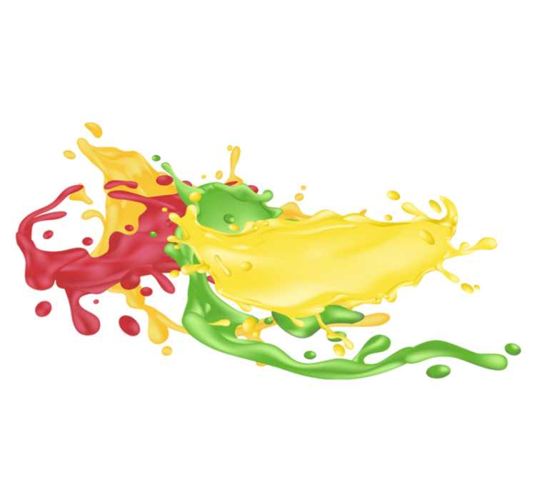 Tappeto vinile geometrico forme di colore splendente - TenStickers