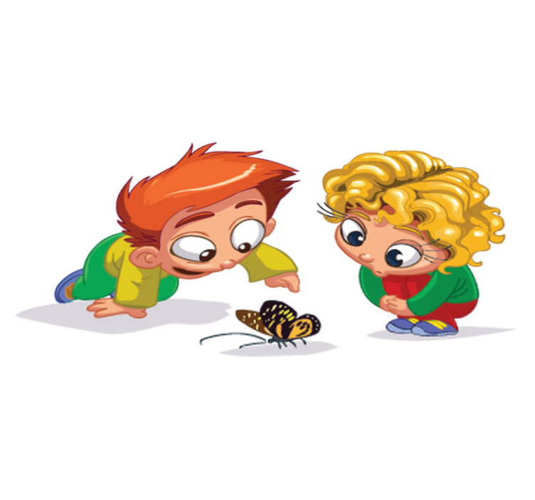 Tappeto vinile per bambini curiosi e giocosi - TenStickers